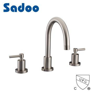 widespread lavatory basin faucet without pop-up waste