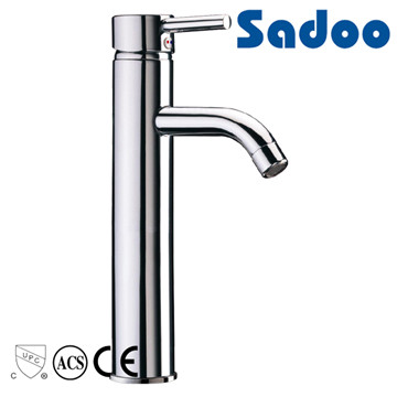 CUPC high-rise single hole mounted lavatory basin faucet