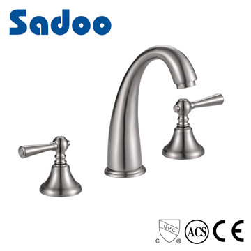 Double Handle Chrome Polish Basin Faucet