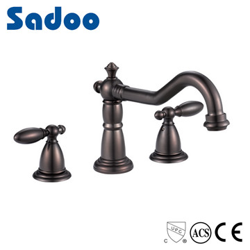 CUPC Dual Handle ORB Basin Faucet