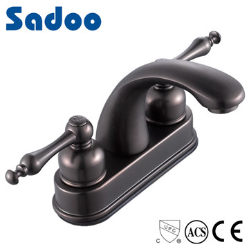 CUPC Dual Handle ORB Basin Mounted Basin Faucet