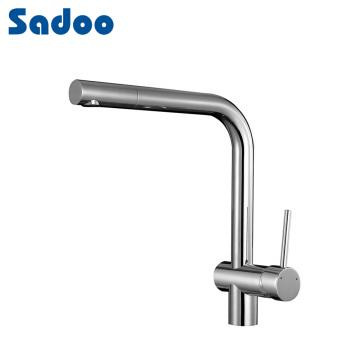 Single lever swivel kitchen mixer